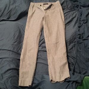 brandy tilden pants. pinstripe